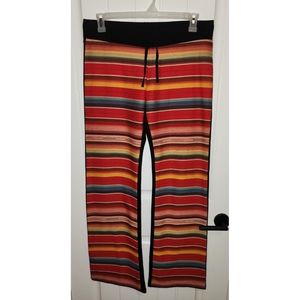 Gina boutique Serape stripe western pants XL boho knit